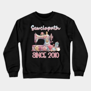 Funny Sew Tee Sewciopath Tee Sewing Lover Top Quilter Gift copy Crewneck Sweatshirt